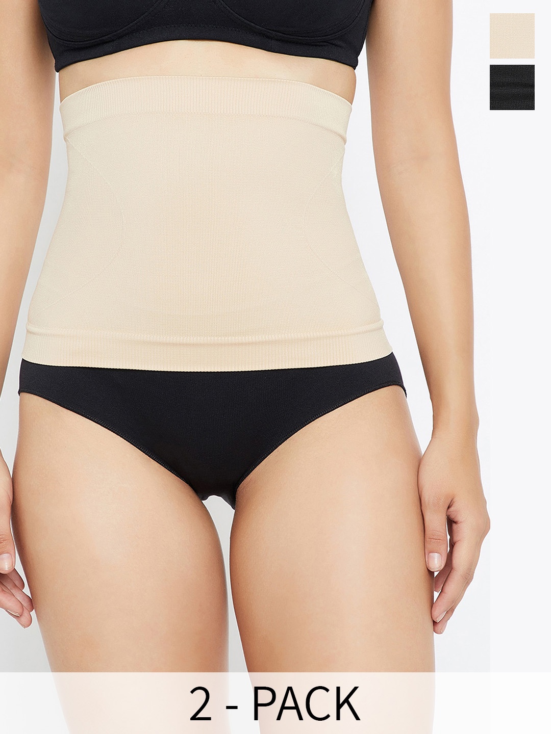 

C9 AIRWEAR Women Pack Of 2 Tummy Tucker Shapewear, Black