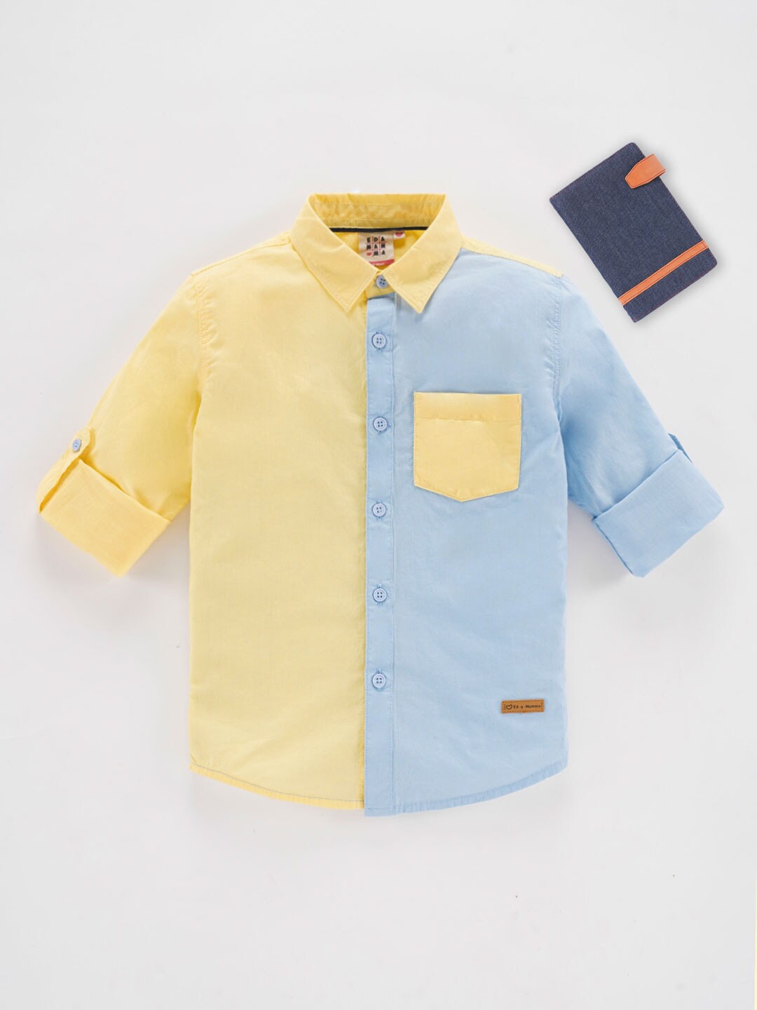 

Ed-a-Mamma Boys Opaque Casual Shirt, Yellow