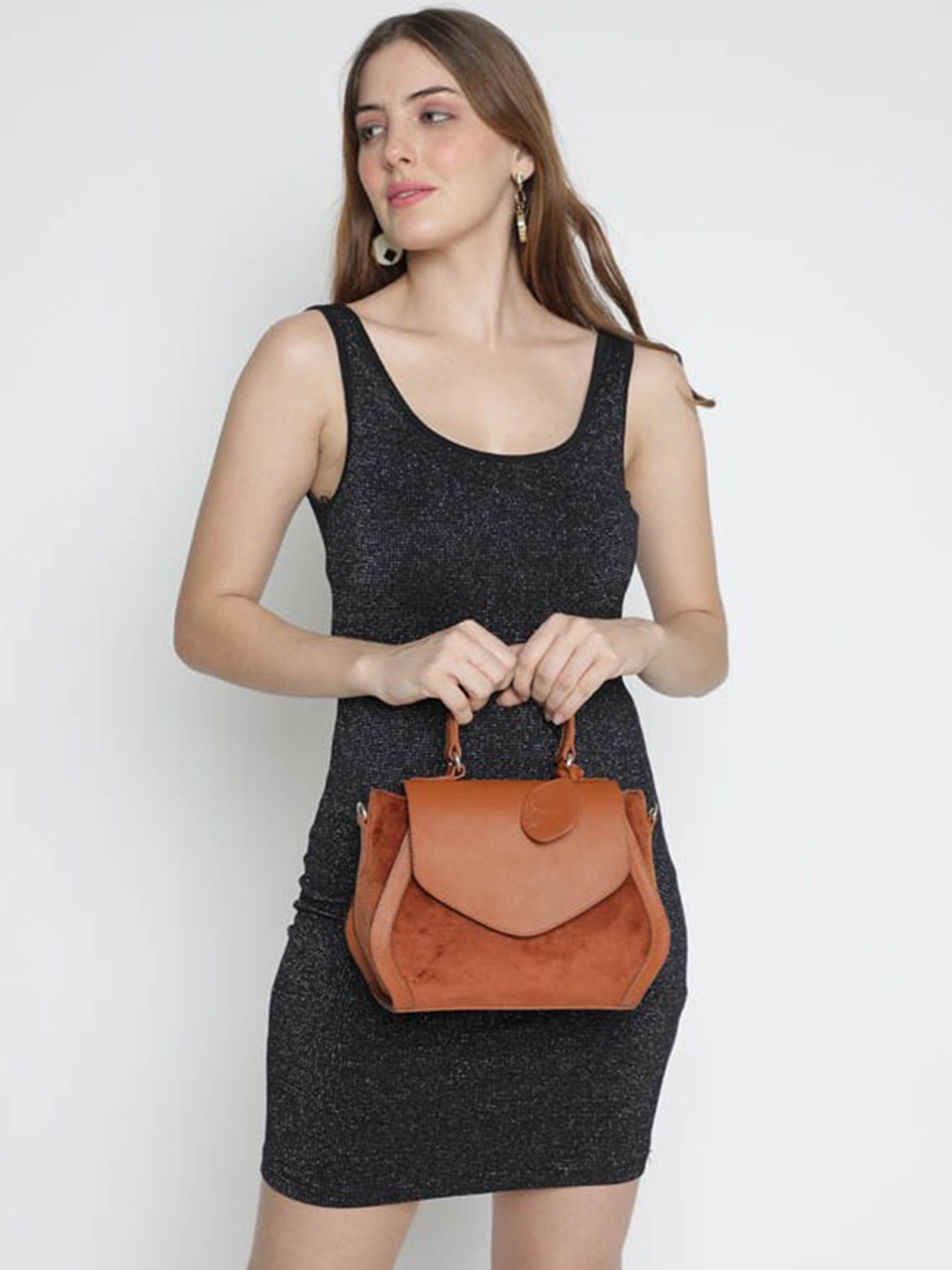 

Clotche Structured Shoulder Bag, Tan