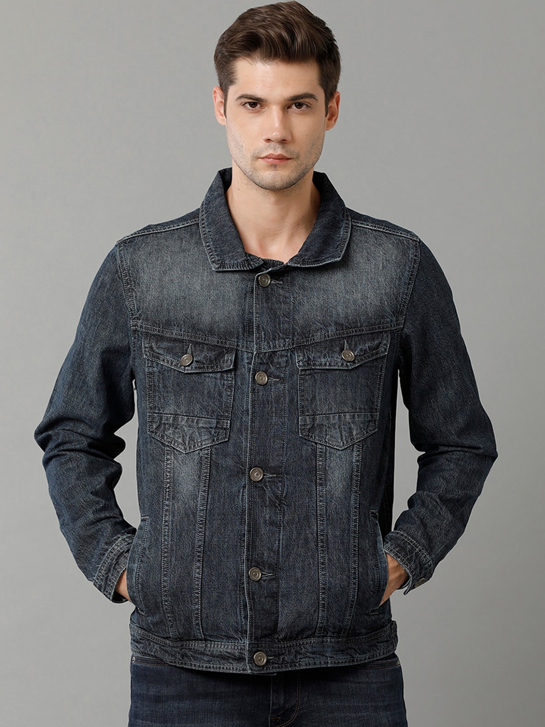 

Voi Jeans Washed Denim Jacket, Blue