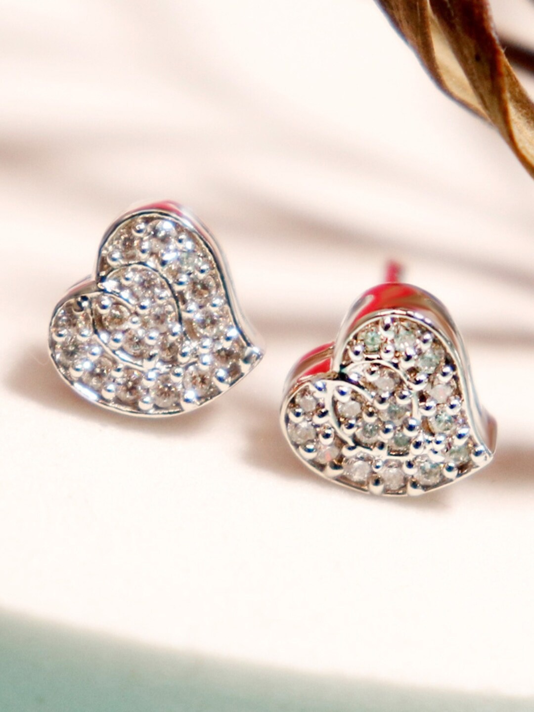 

Zarkan 925 Sterling Silver Rhodium-Plated Contemporary Studs Earrings