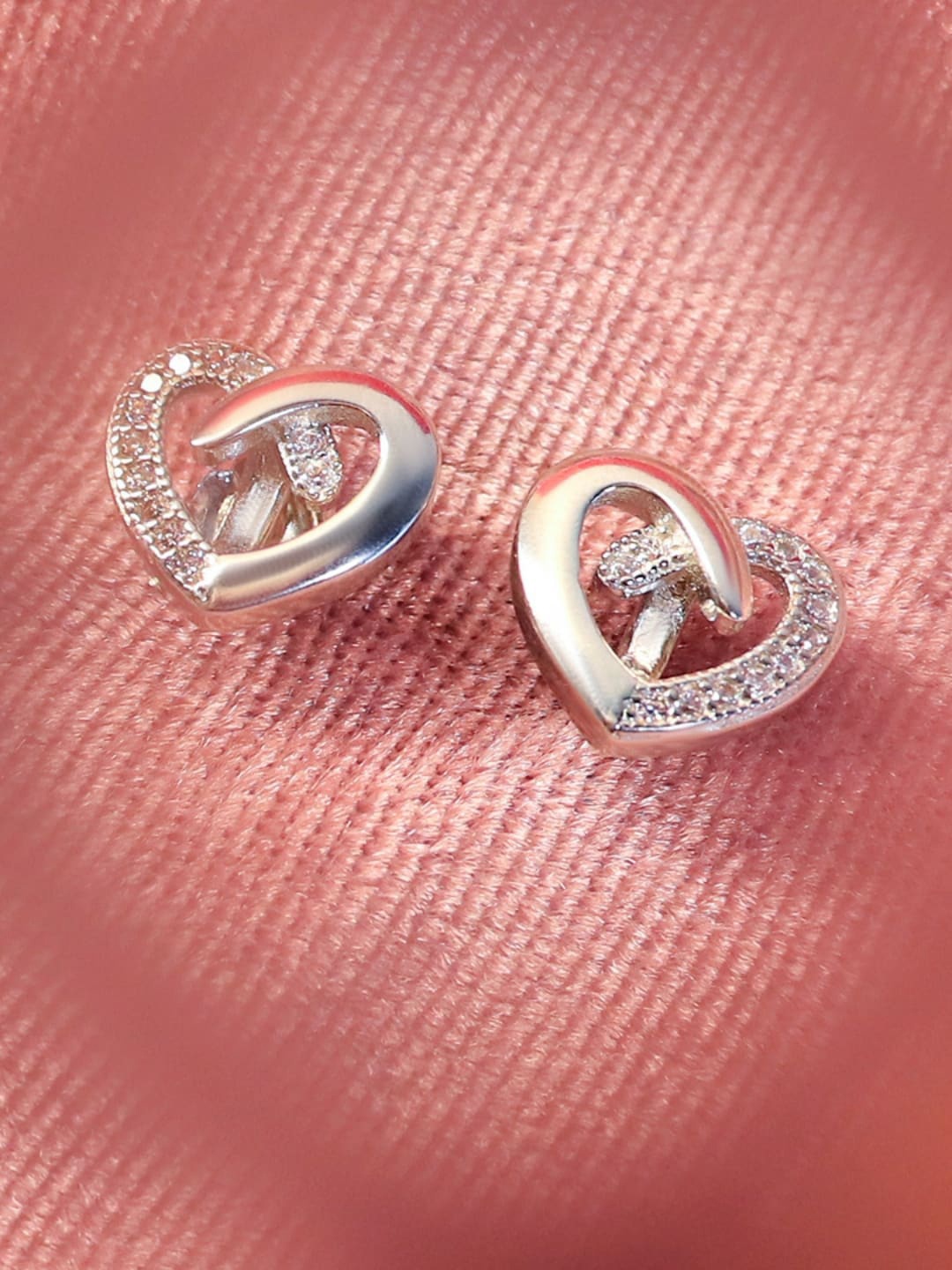 

Zarkan Sterling Silver American Diamond Contemporary Studs Earrings