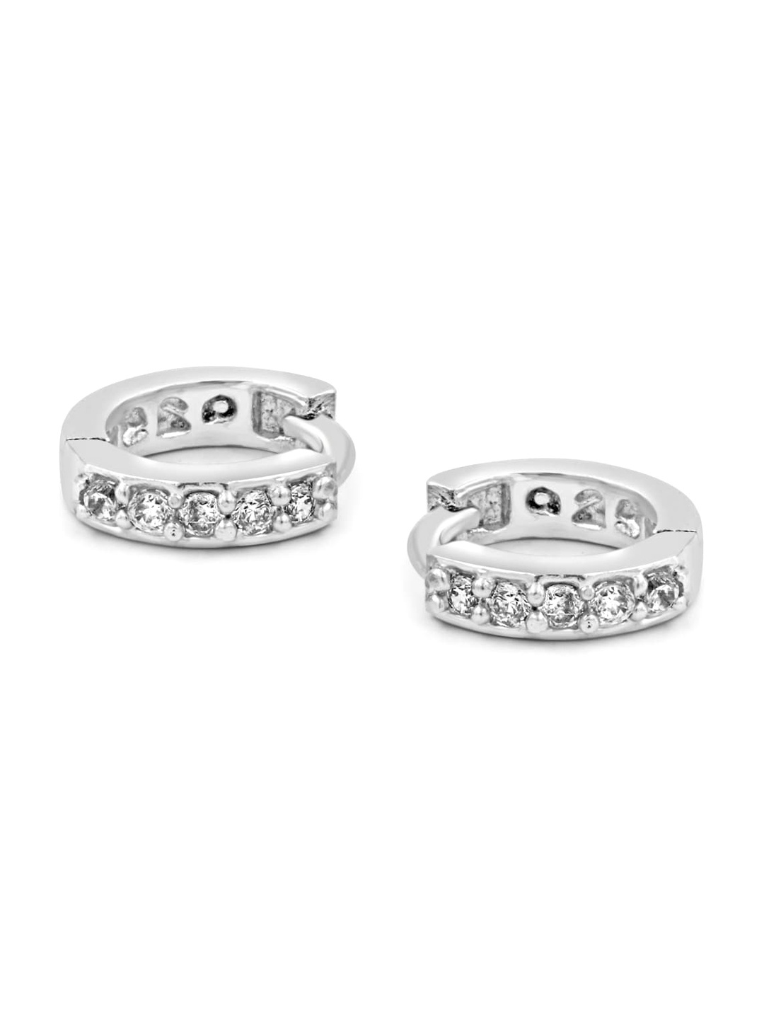 

Zarkan Rhodium-Plated Sterling Silver Circular Hoop Earrings
