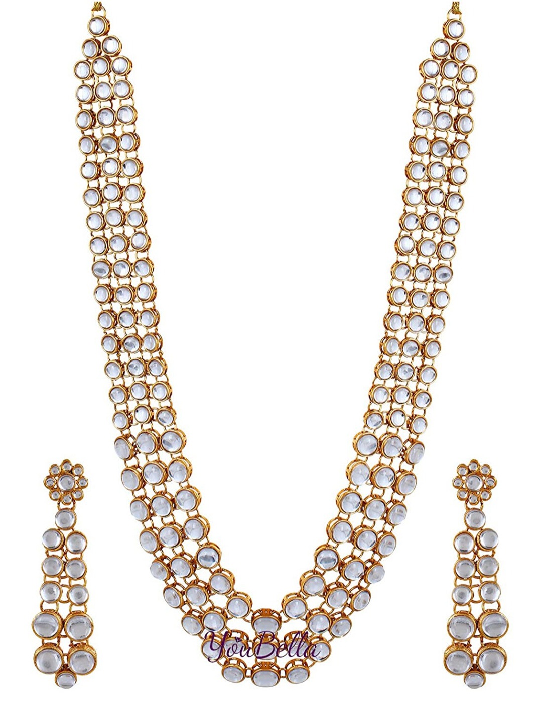 

Anouk Gold-plated Kundan-Studded Jewellery Set