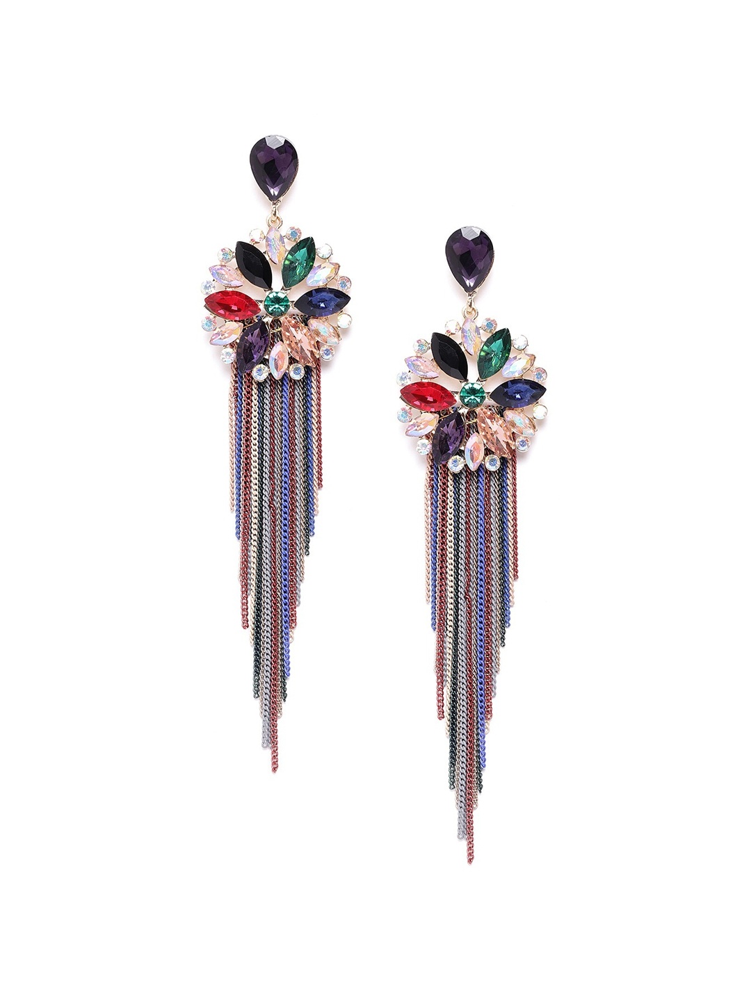 

DressBerry Gold-Plated Contemporary Drop Earrings