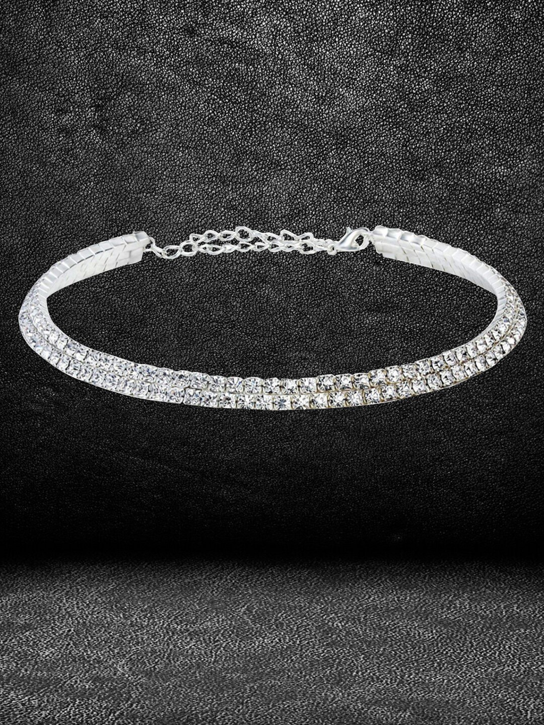 

DressBerry Silver-Plated Choker Necklace