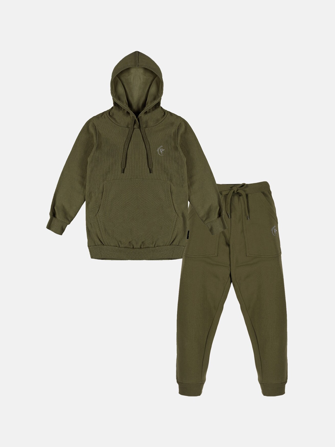 

KiddoPanti Kids Hooded Tracksuits, Olive