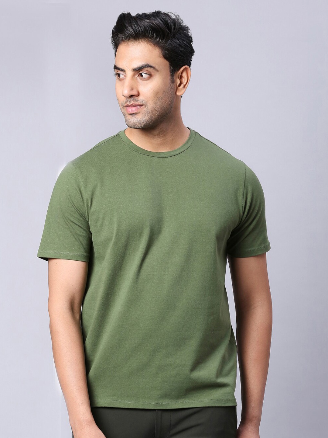 

ONEMILE Round Neck T-shirt, Olive