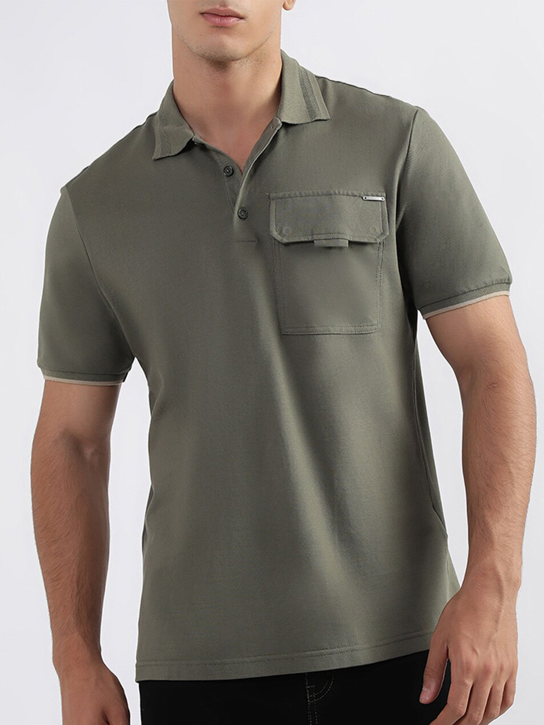 

Antony Morato Polo Collar Pure Cotton T-shirt, Olive