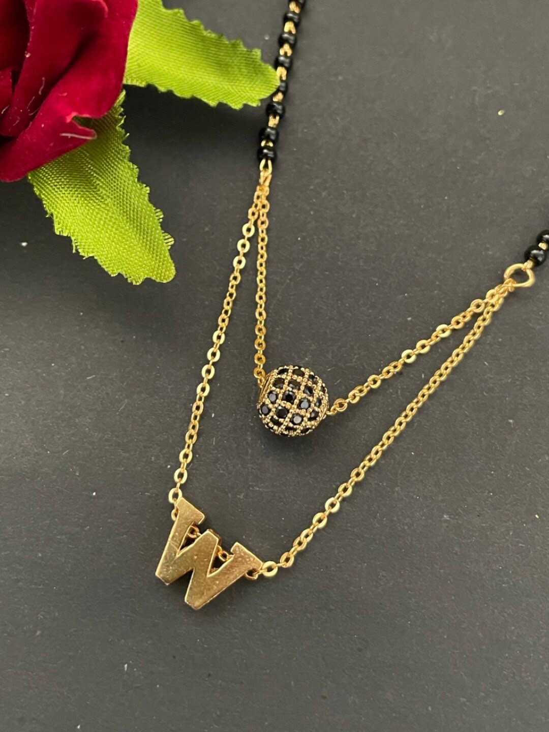 

Digital Dress Room Gold-Plated AD-studded Mangalsutra