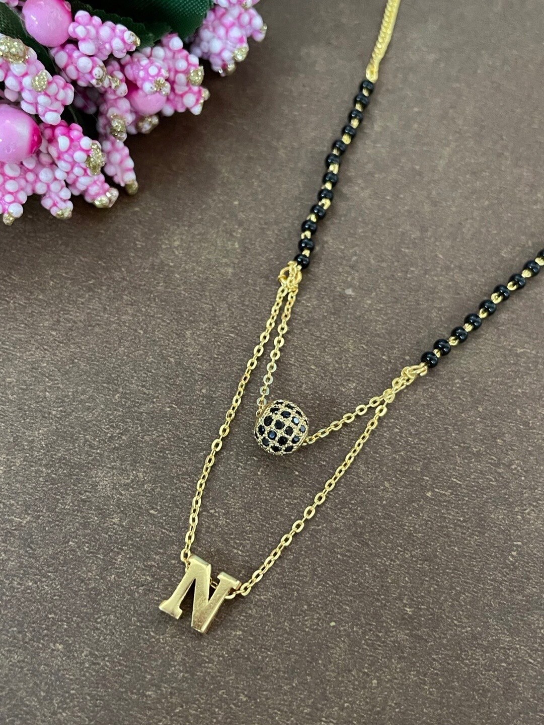 

Digital Dress Room Gold-Plated AD Studded Mangalsutra