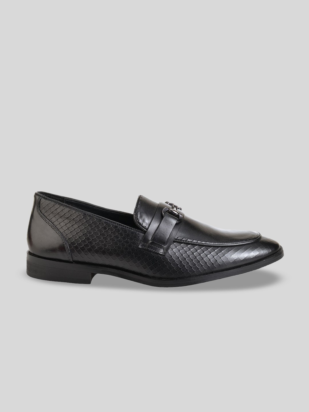 

Jack Rebel Men Carlo Textured Formal Loafers, Black