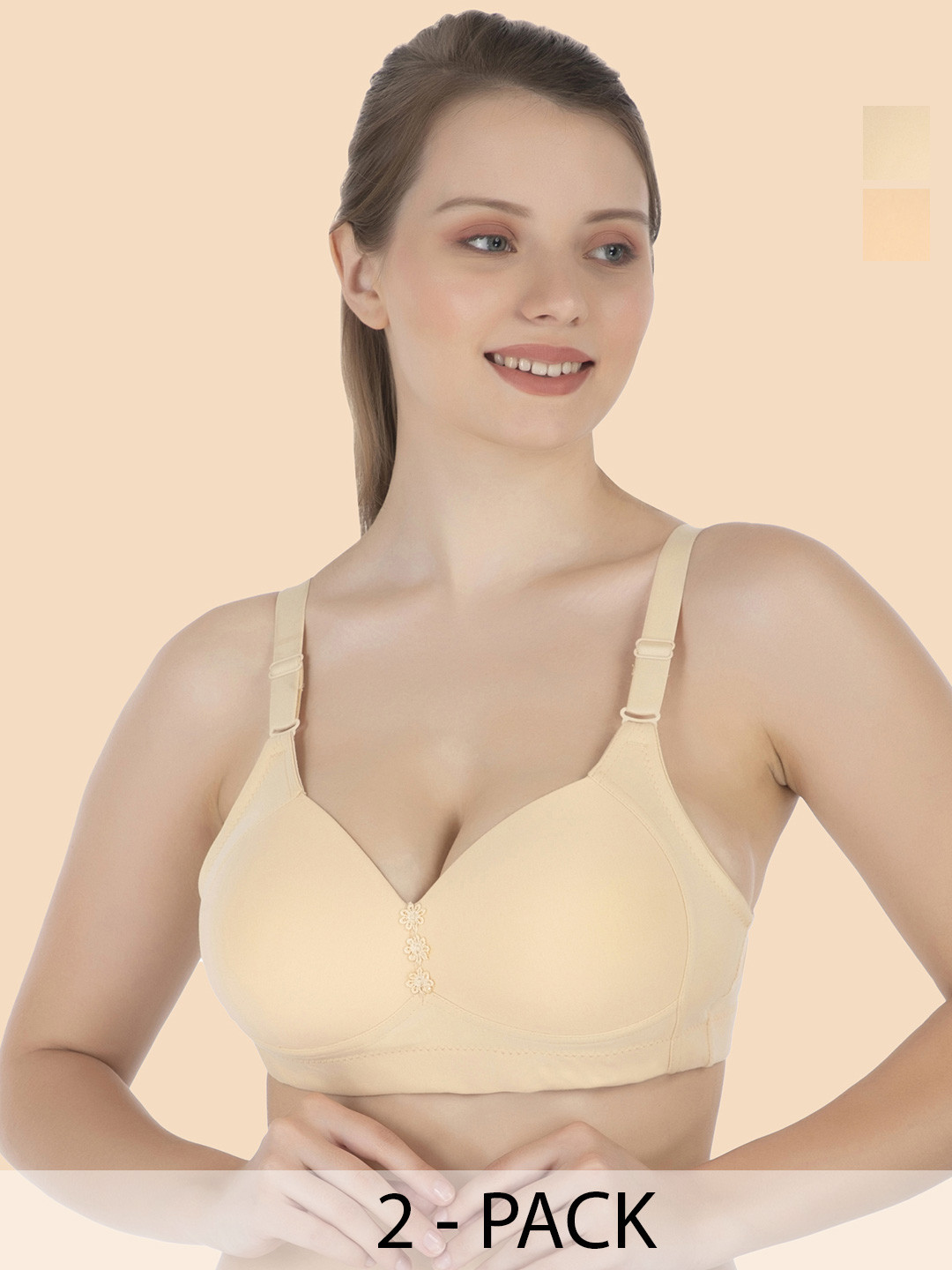 

Tweens Beige Bra Full Coverage Lightly Padded