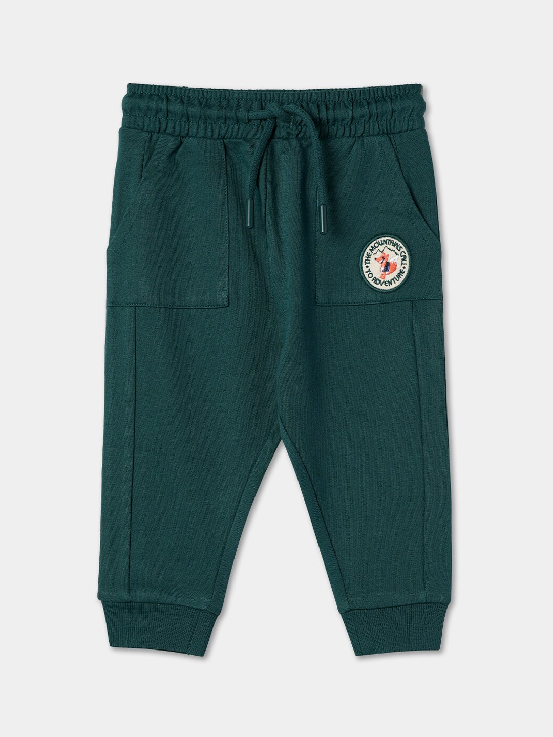 

R&B Boys Pure Cotton Relaxed-Fit Joggers, Teal