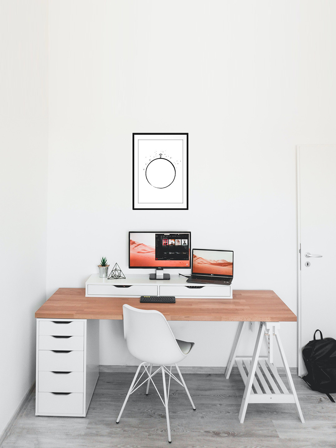 

Sasimo Mandala Black & Blue Solitary Wall Art