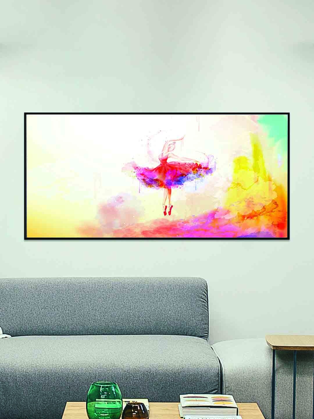 

Art Street Black & Yellow Watercolour Ballet Dancing Girl Wall Art