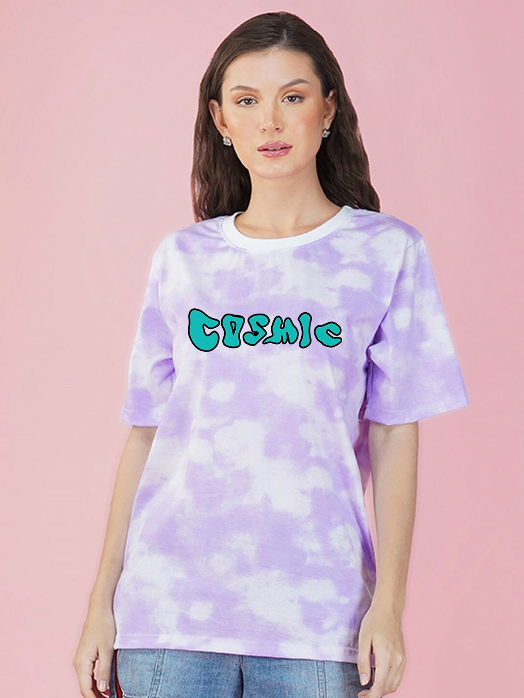 

NUSYL Tie And Dye Boxy T-shirt, Purple
