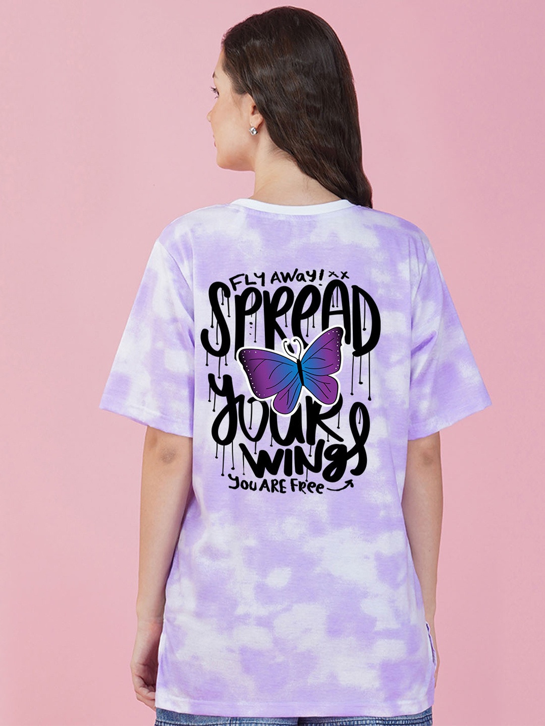 

NUSYL Tie & Dyed Boxy T-shirt, Purple