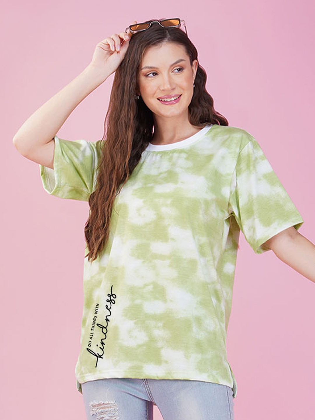 

NUSYL Tie And Dye Boxy T-shirt, Green