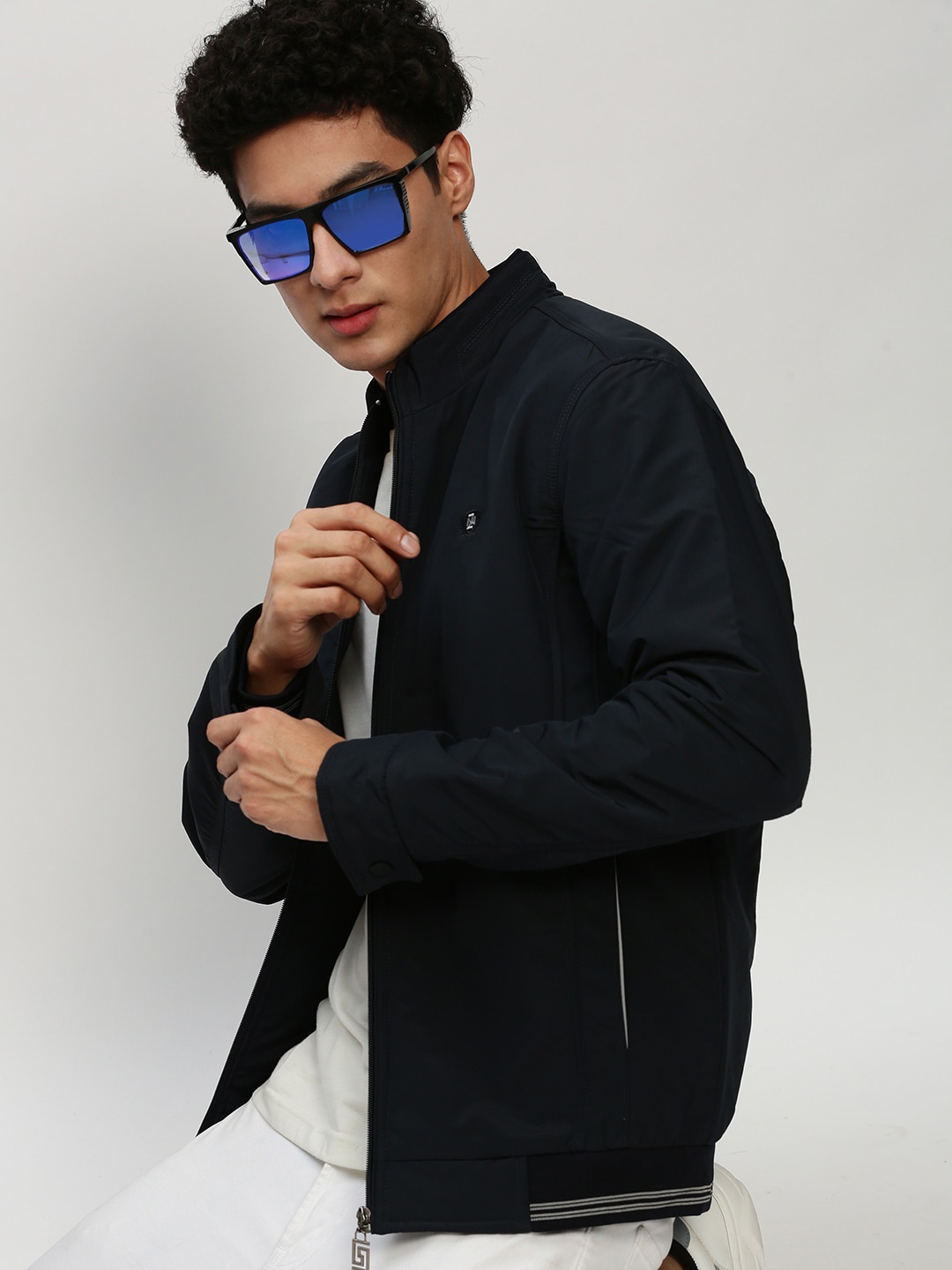 

SHOWOFF Windcheater Bomber Jacket, Navy blue