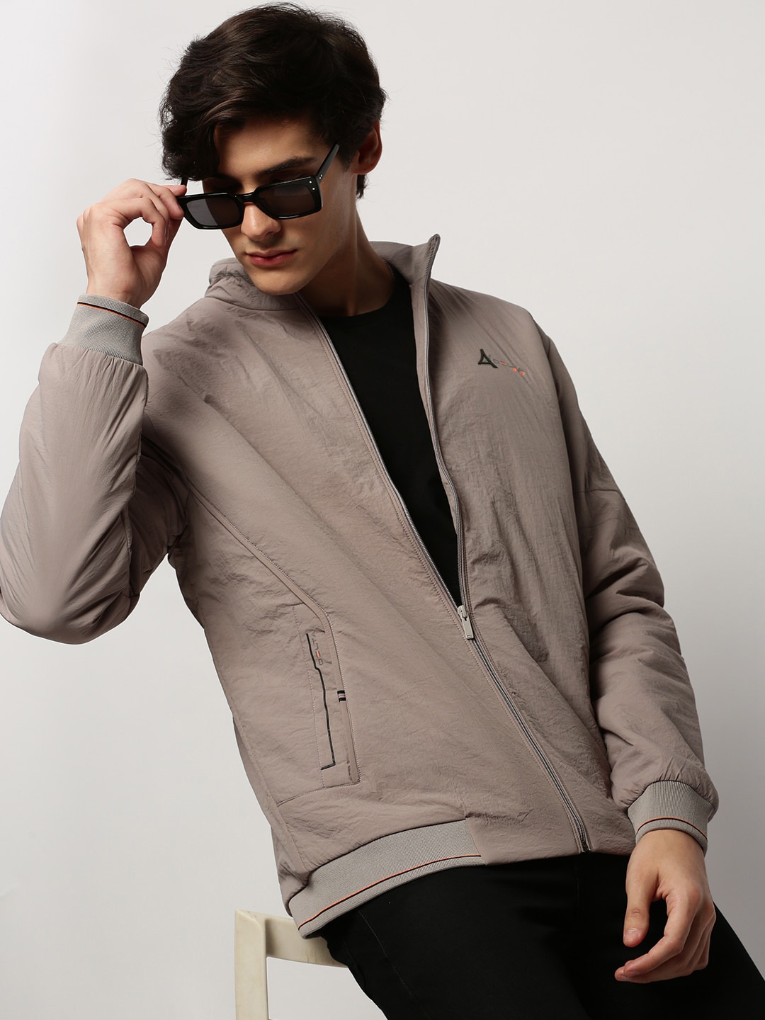 

SHOWOFF Windcheater Bomber Jacket, Grey