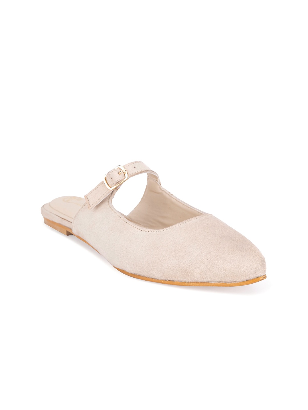 

BEAVER Pointed Toe Mules, Beige