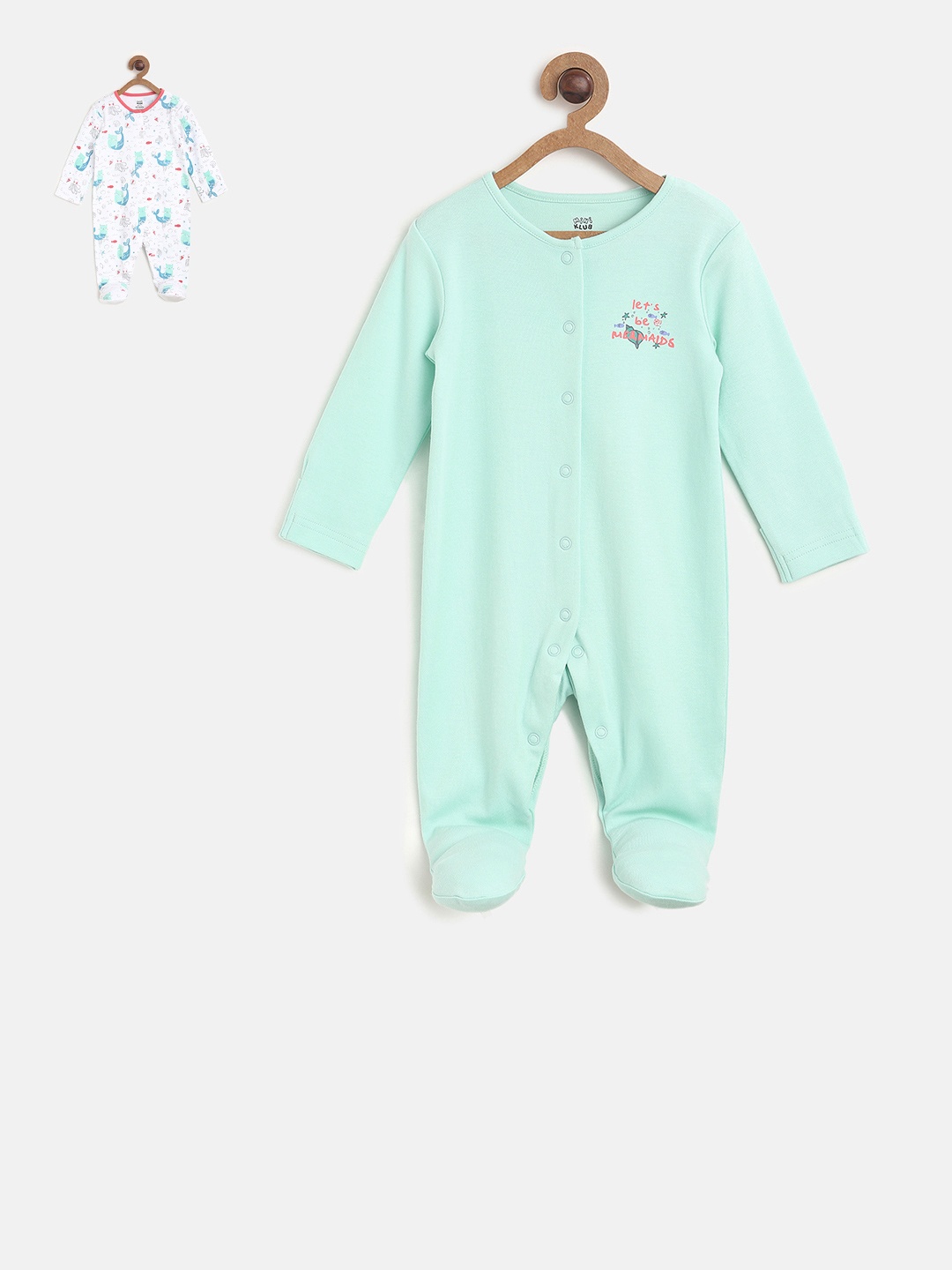 

MINI KLUB Girls Set Of Two Sleepsuits, Blue