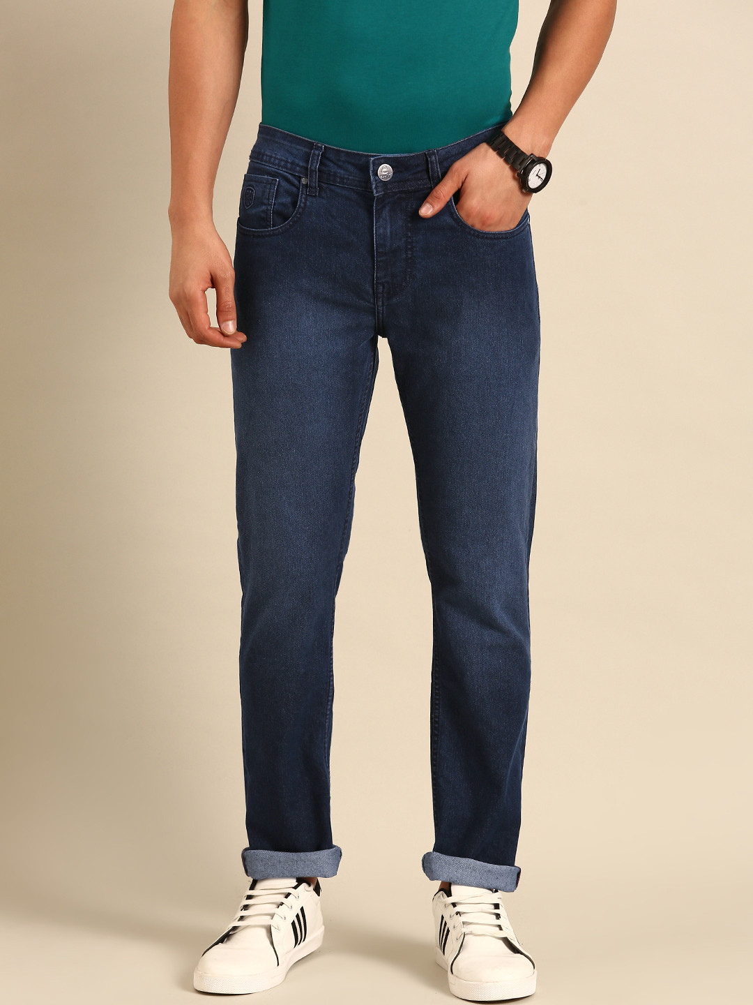 

Being Human Men Light Fade Stretchable Slim Fit Jeans, Blue