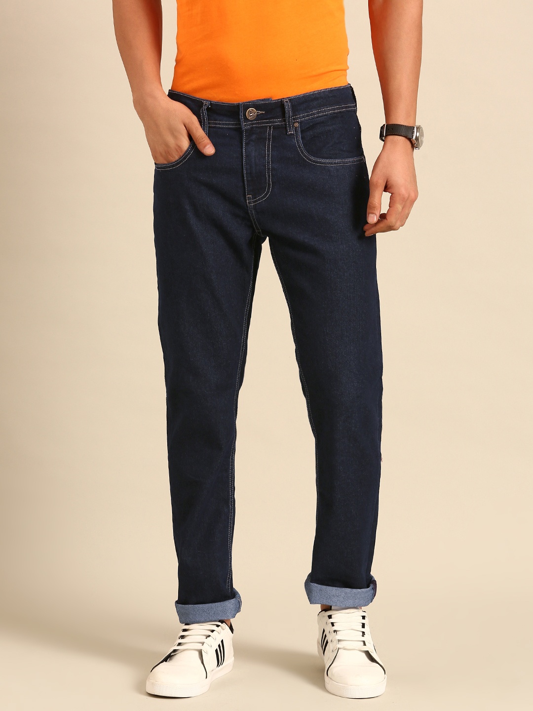 

Being Human Men Stretchable Slim Fit Jeans, Navy blue