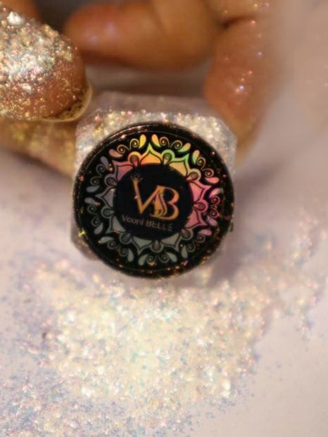 

Veoni BELLE Long Wearing Loose Eyeshadow Pigment Glitter Flakes-5g-Rose Gold