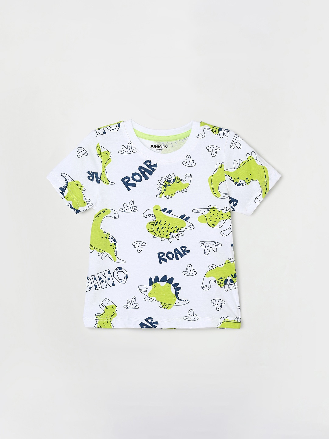 

Juniors by Lifestyle Boys Conversational Printed Pure Cotton T-shirt, White