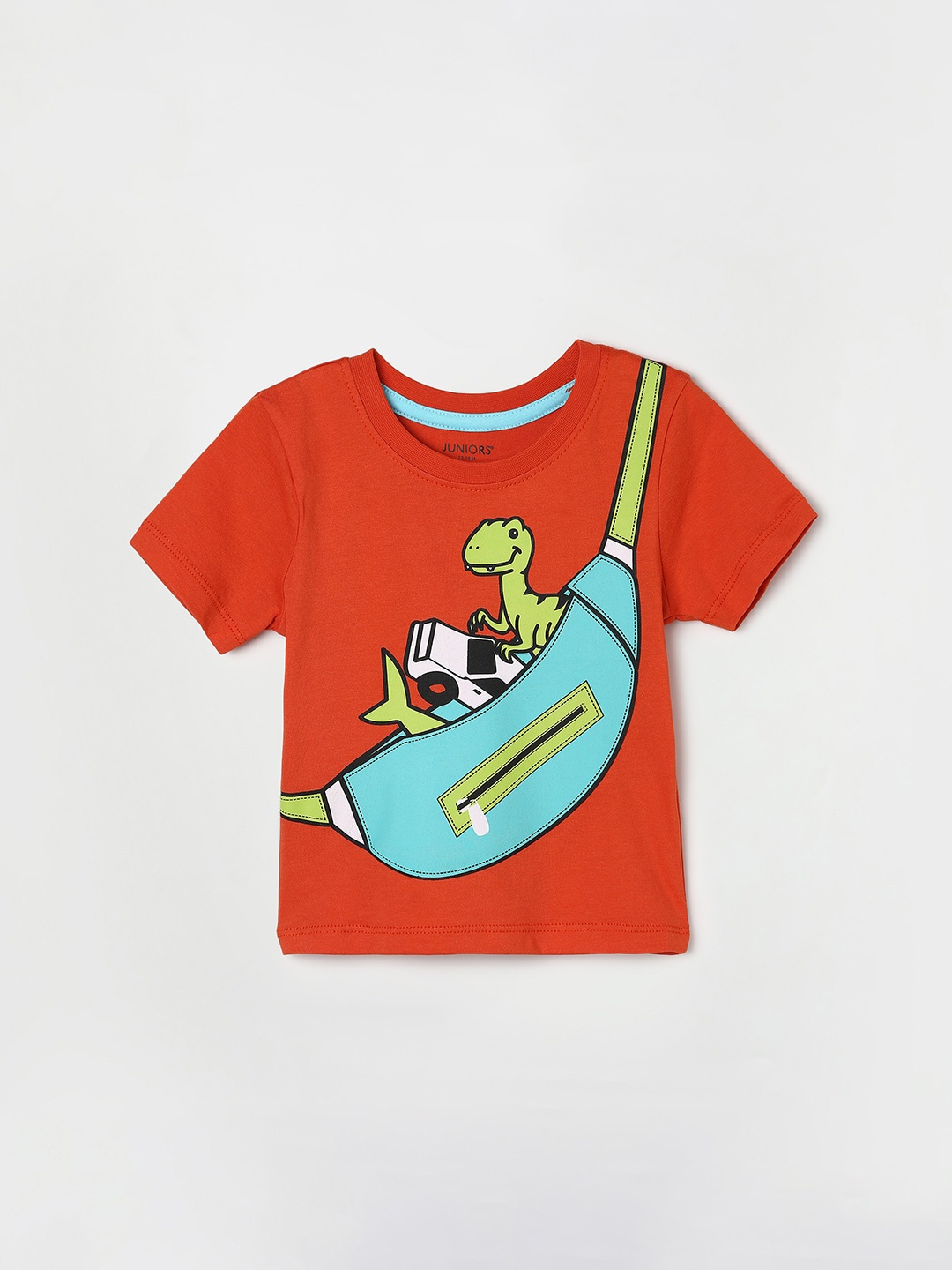 

Juniors by Lifestyle Boys Graphic Printed Pure Cotton T-shirt, Maroon