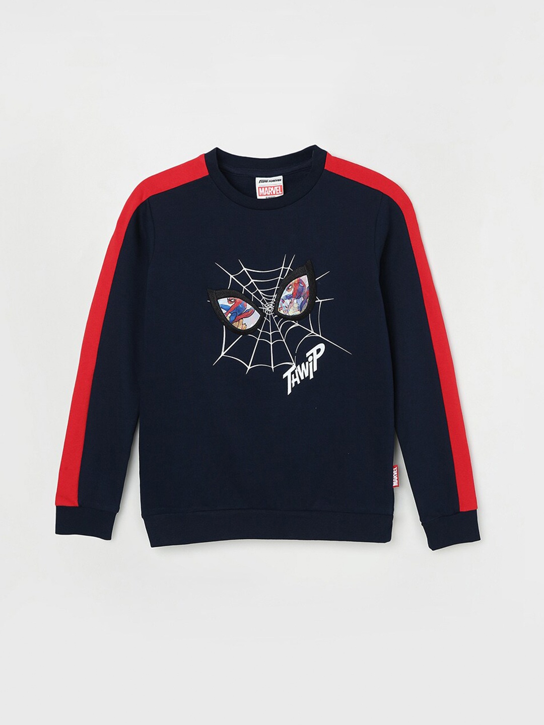 

Fame Forever by Lifestyle Boys Spider Man Printed Pure Cotton Sweatshirt, Blue