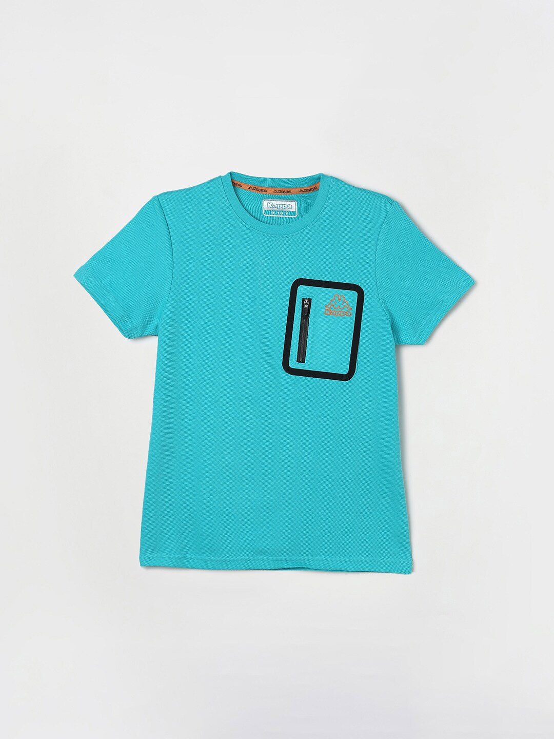 

Kappa Boys Self Design T-shirt, Blue
