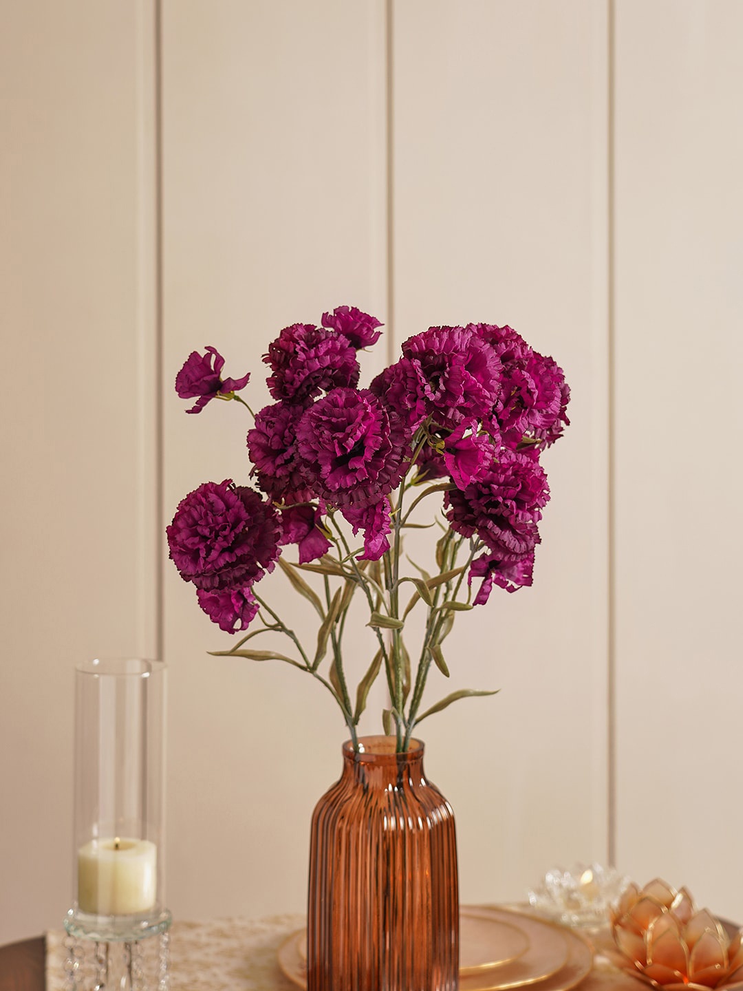 

Pure Home and Living Purple Carnation Artificial Flowers