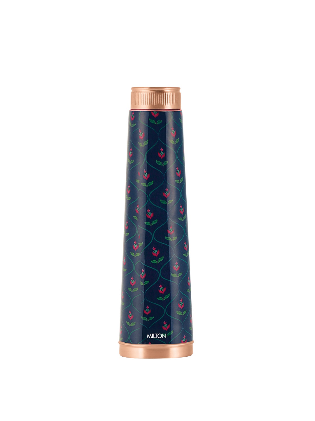 

Milton Copper Delight Design Blue Ethnic Lacquer Coating Water Bottle 915 ml, Teal