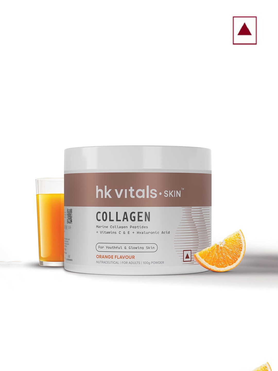 

HK VITALS Skin Radiance Collagen Supplement with Biotin & Vitamin C -100g, Orange