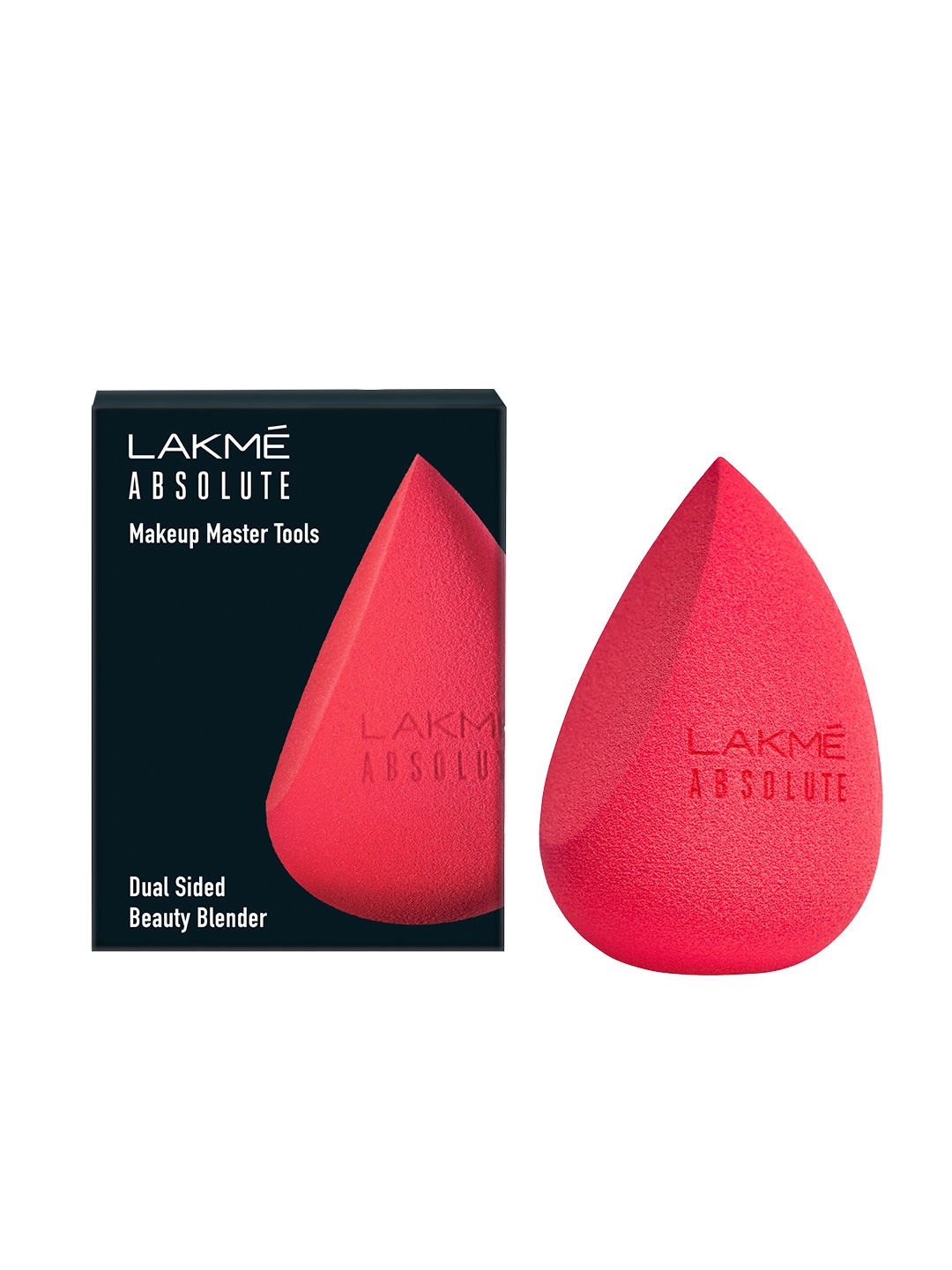 

Lakme Absolute Makeup Master Tools Dual Ended Sided Beauty Blender, Red