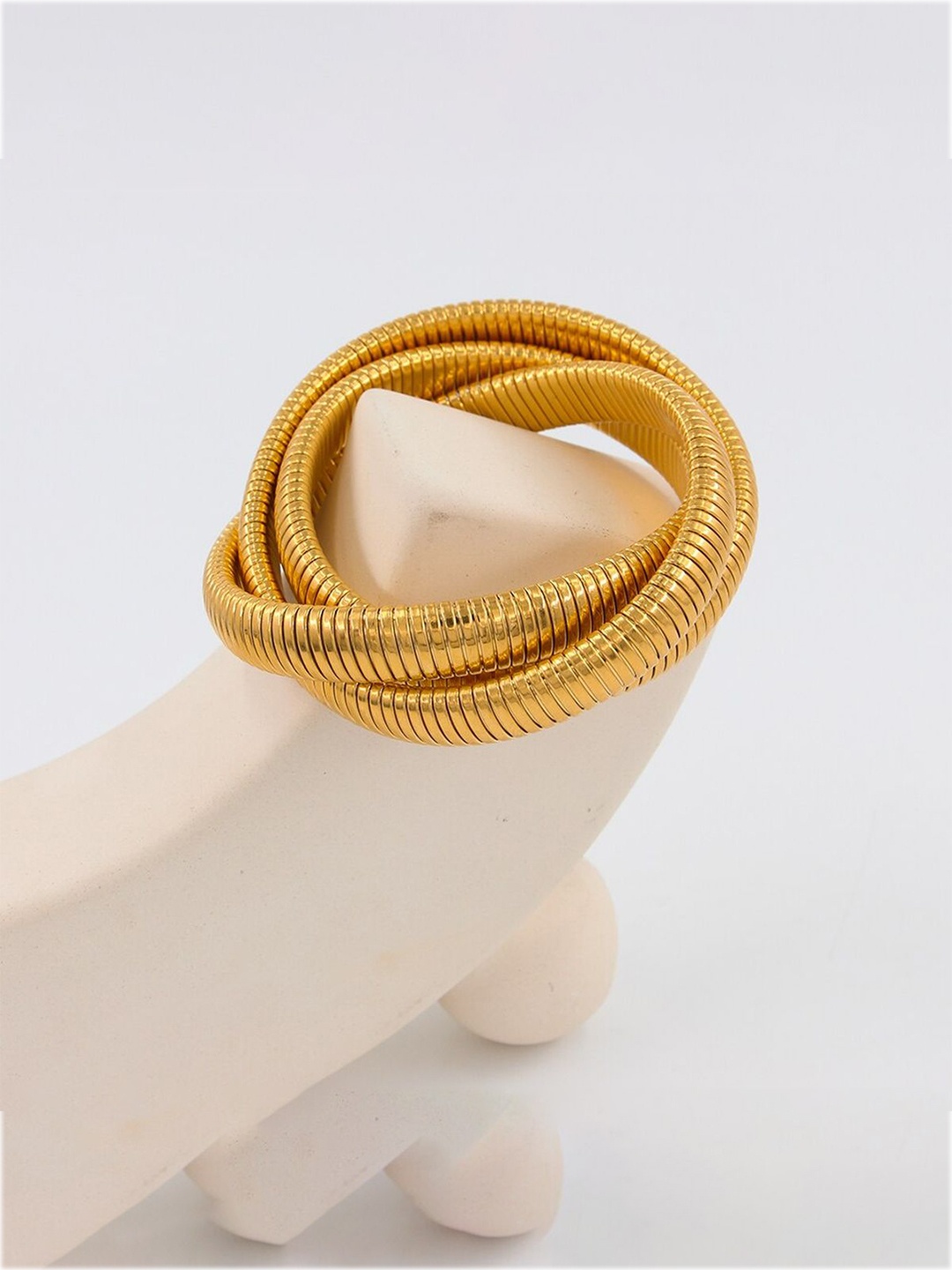 

ZIVOM 18K Gold-Plated Wraparound Bracelet