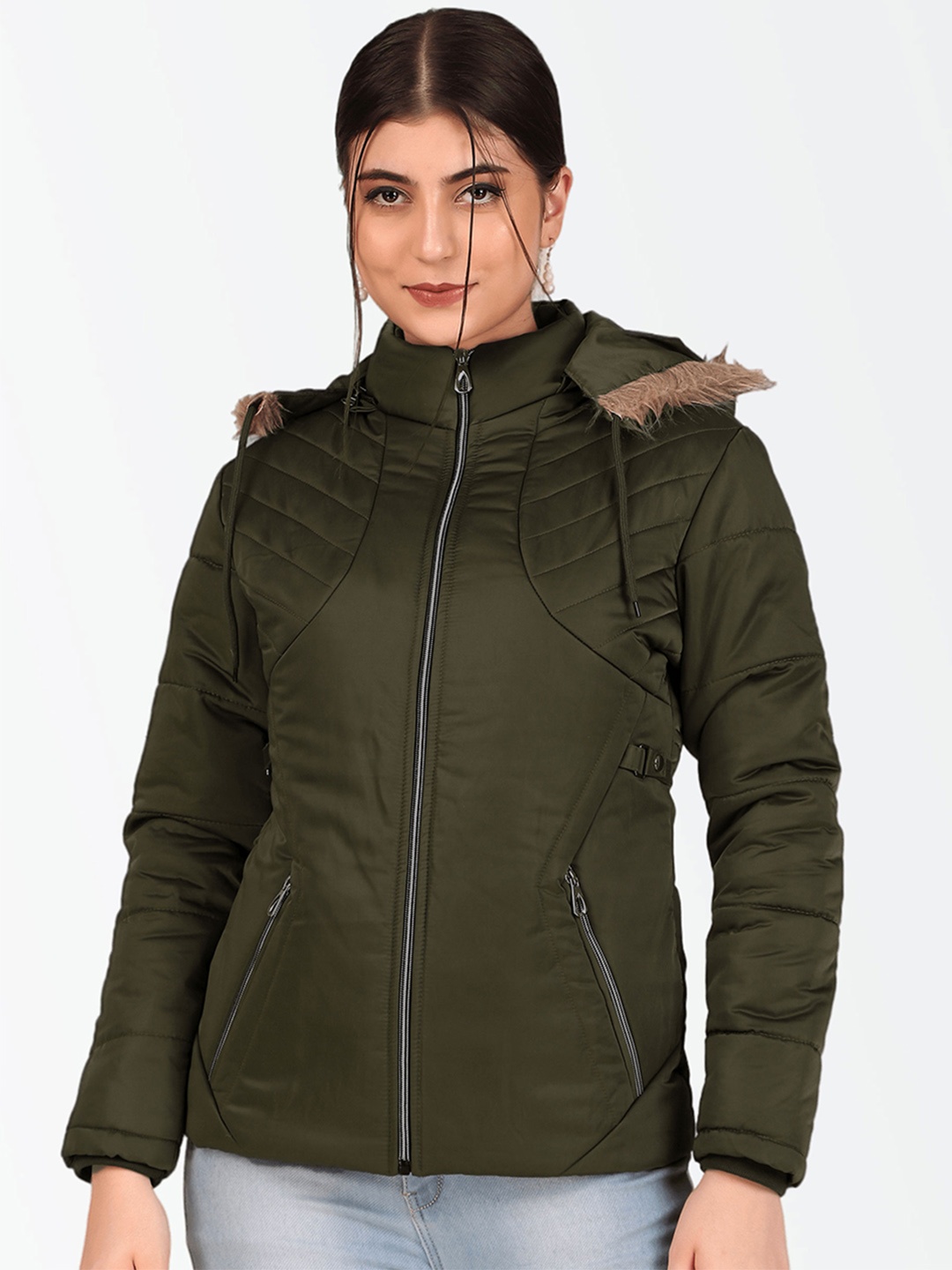 

Brazo Hooded Lightweight Padded Jacket, Olive