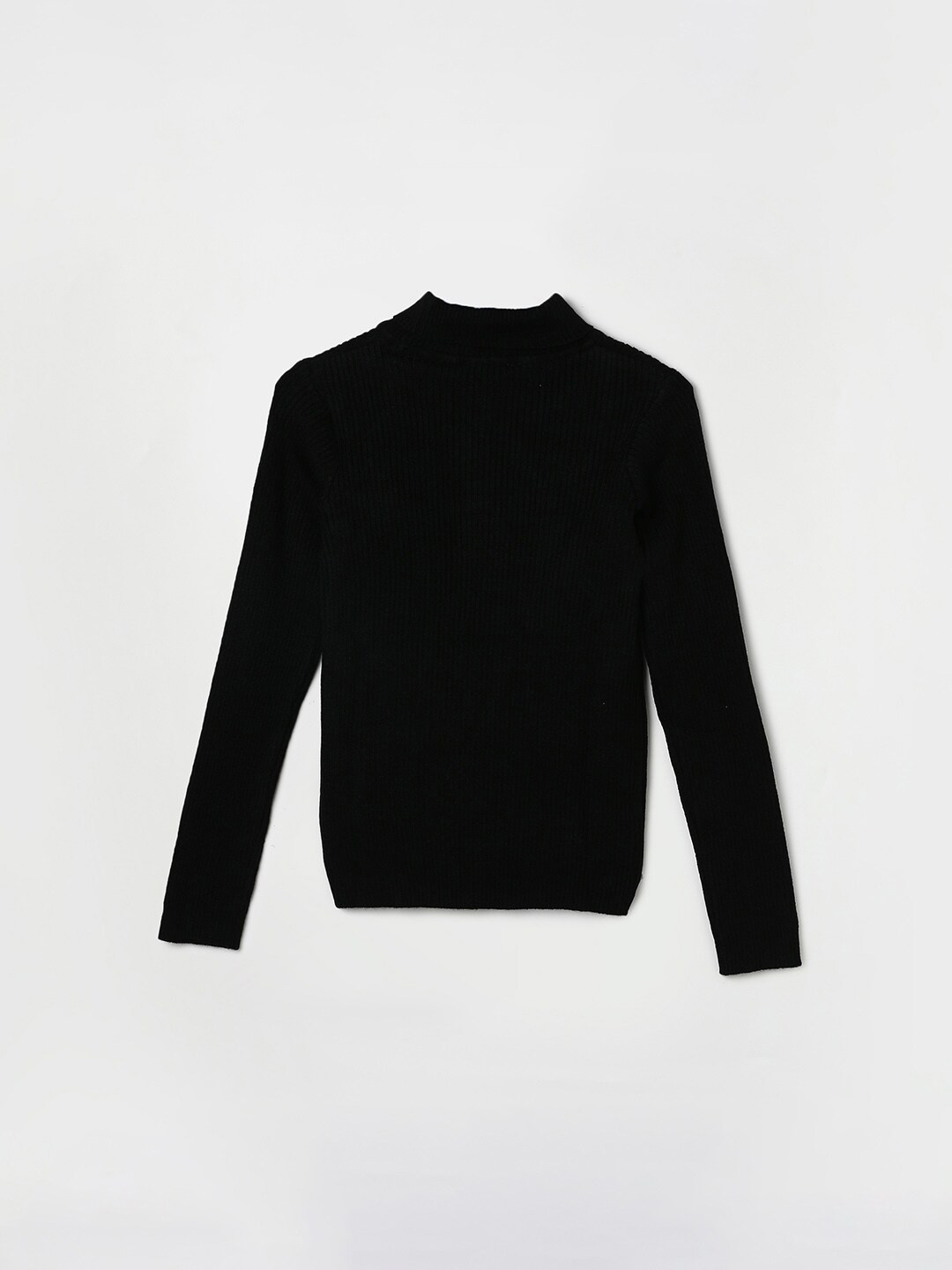 

Fame Forever by Lifestyle Girls Ribbed Acrylic Pullover Sweaters, Black