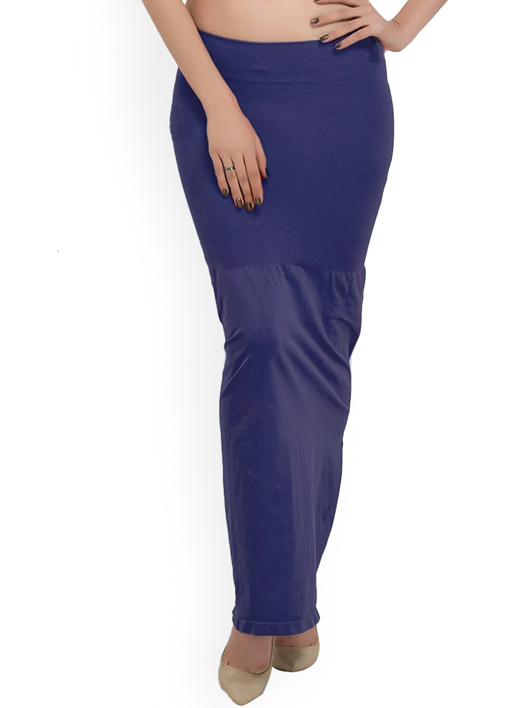 

Lilots Mid-Rise Saree Shapewear With Side Slits, Blue