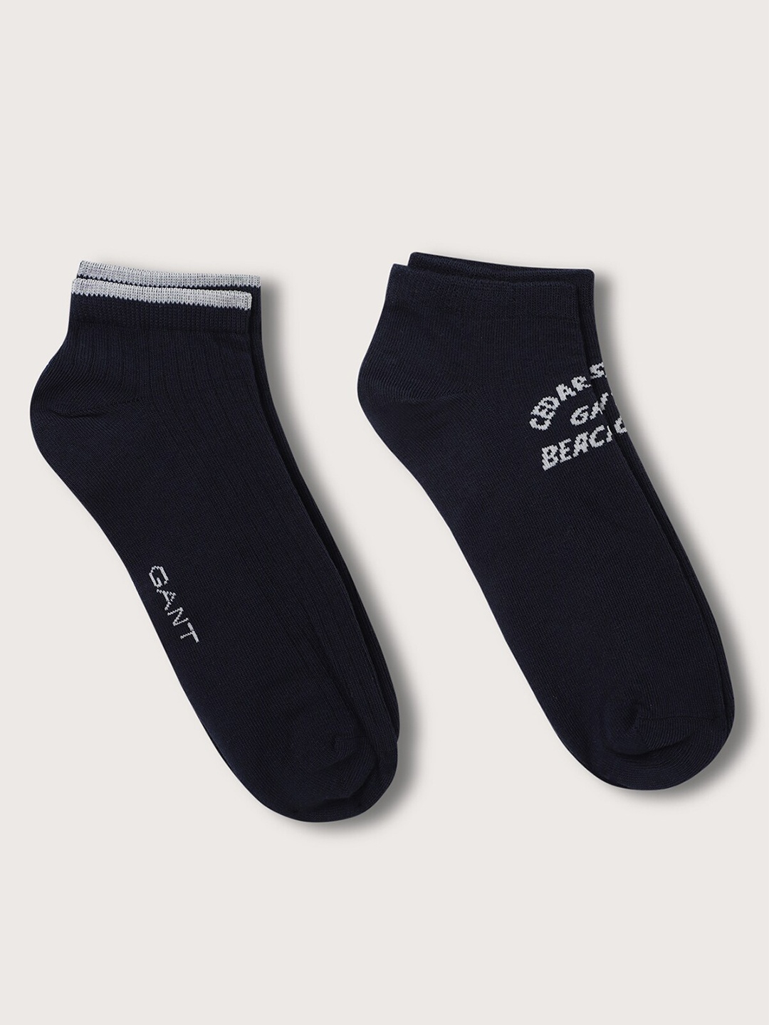 

GANT Men Pack Of 2 Ankle Length Socks, Navy blue