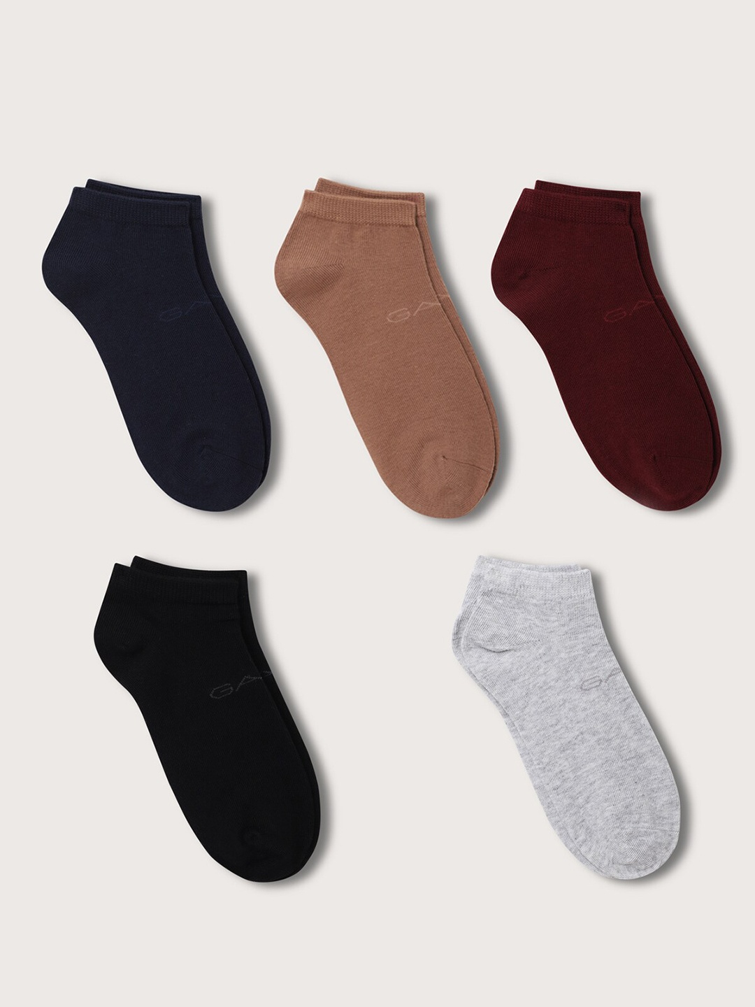 

GANT Boys Pack Of 5 Ankle-Length Socks, Navy blue