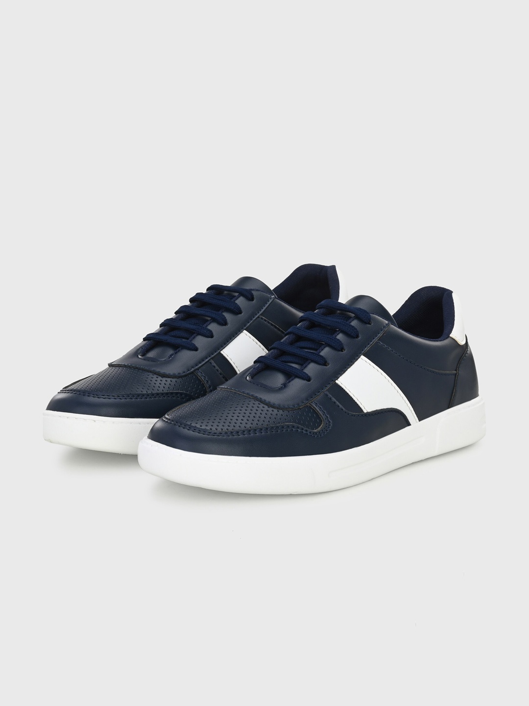 

Killer Men Perforations Lace-Ups Sneakers, Navy blue