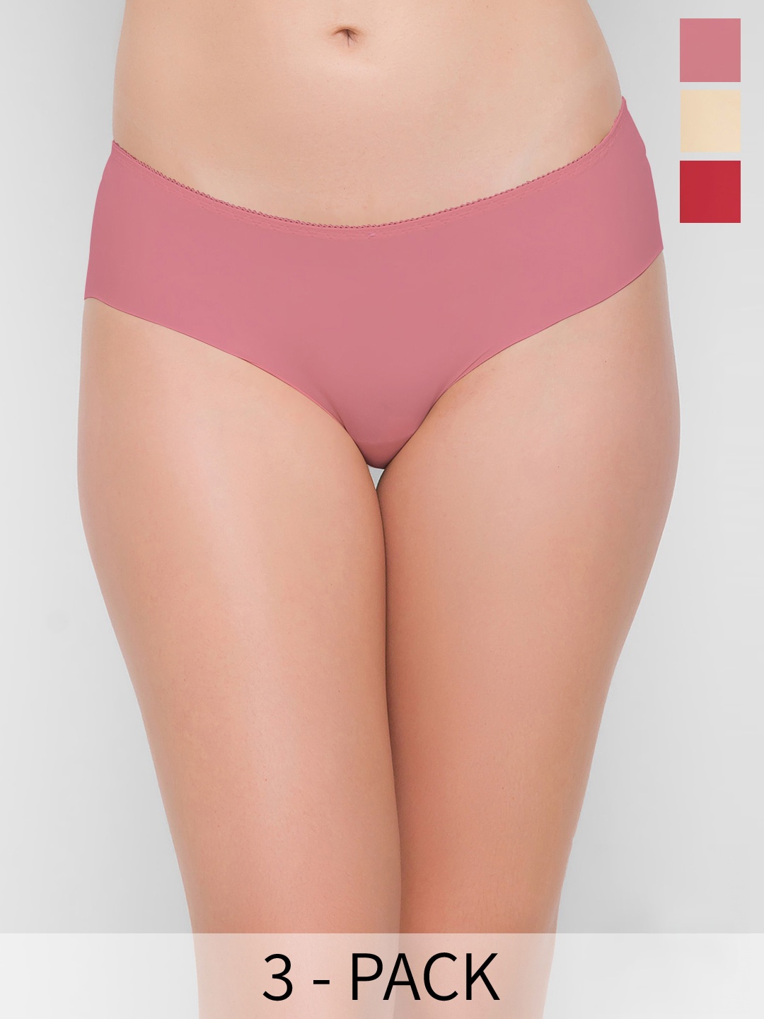 

FashionRack Assorted Pack of 3 Anti-Odour Hipster Briefs, Pink
