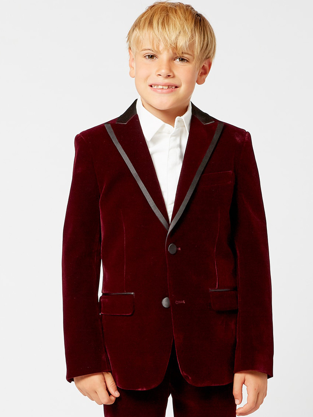 

One Friday Boys Two-piece Party Suits, Red