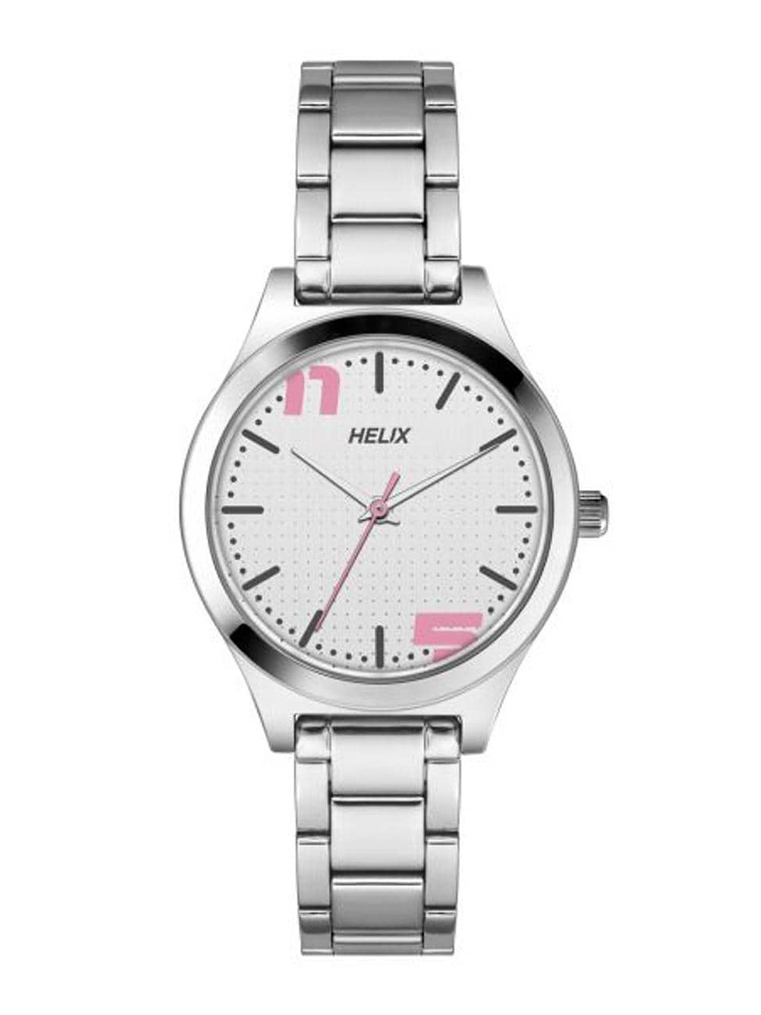 

Helix Women Printed Dial & Bracelet Style Straps Analogue Watch TW049HL04, White