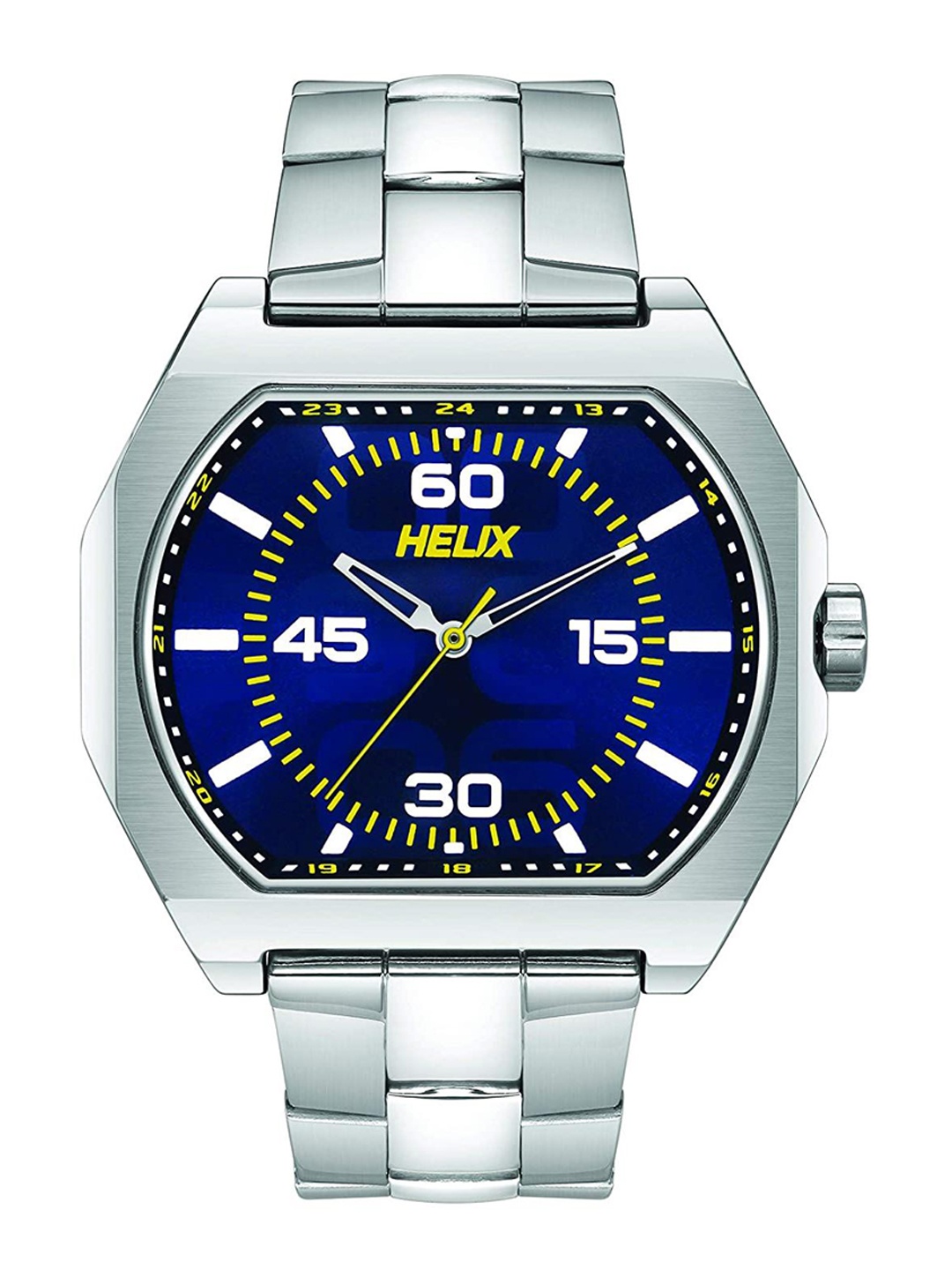 

Helix Men Asymmetric Dial Water Resistance Analogue Watch -TW047HG00, Blue