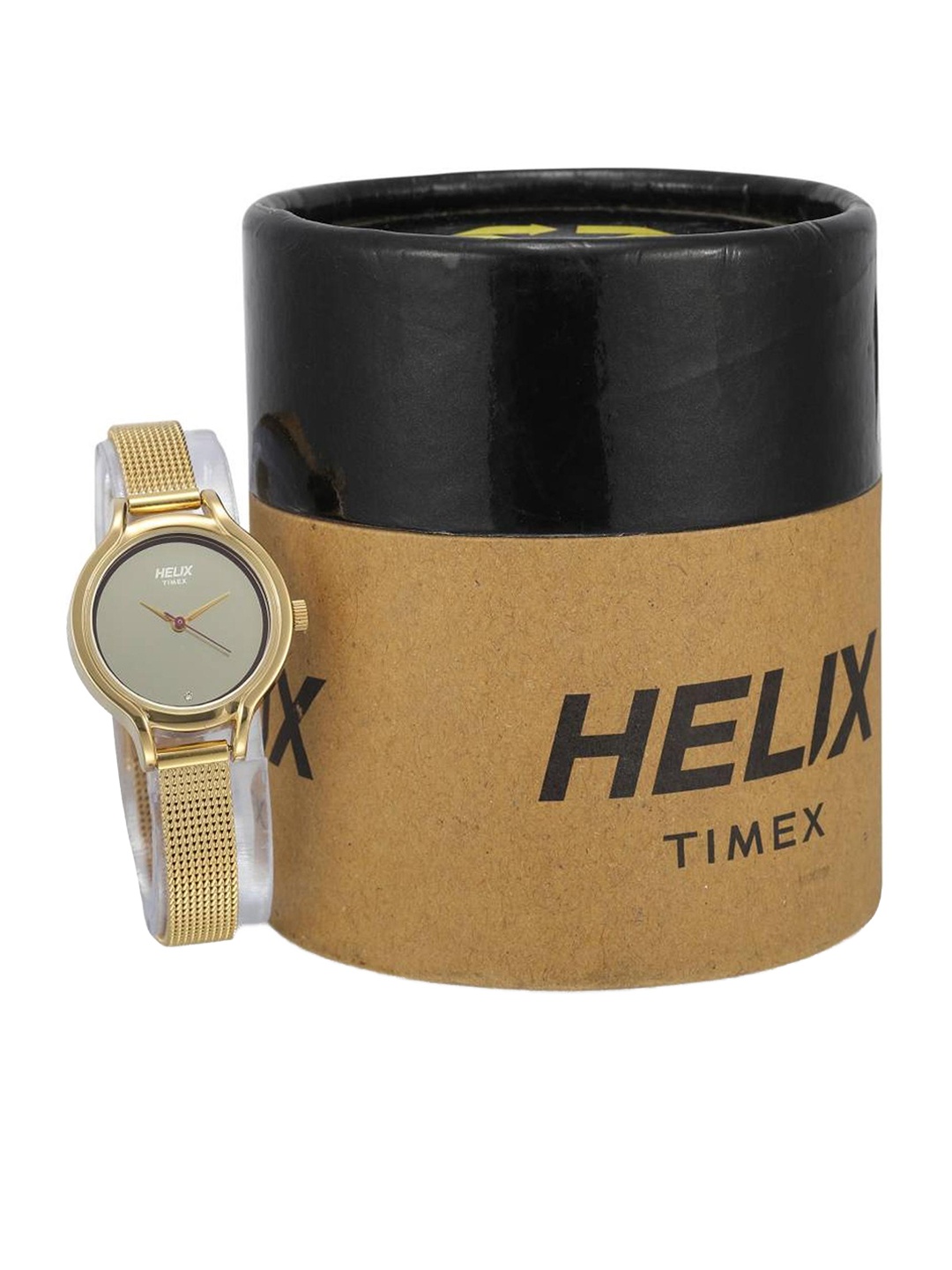 

Helix Women Dial & Blue Stainless Steel Straps Reset Time Analogue Watch TW027HL12, Gold